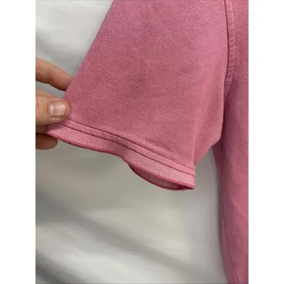 Izod Advantage Performance PINK Polo Golf Shirt Natural Stretch - Size Large - Picture 6 of 8